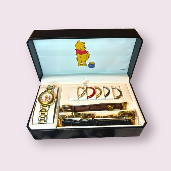 Disney Accessories - Vintage Disney Ladies Wristwatch Pooh Bear and Piglet Quartz Women Watch